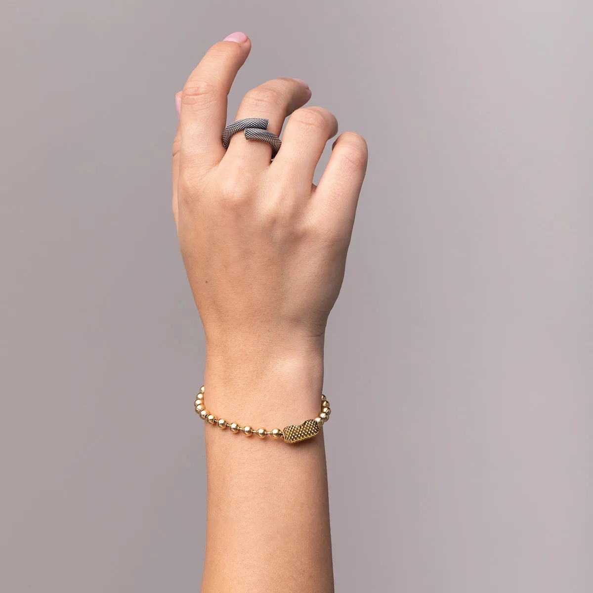 Ball Chain Bracelet | 18K Yellow Gold