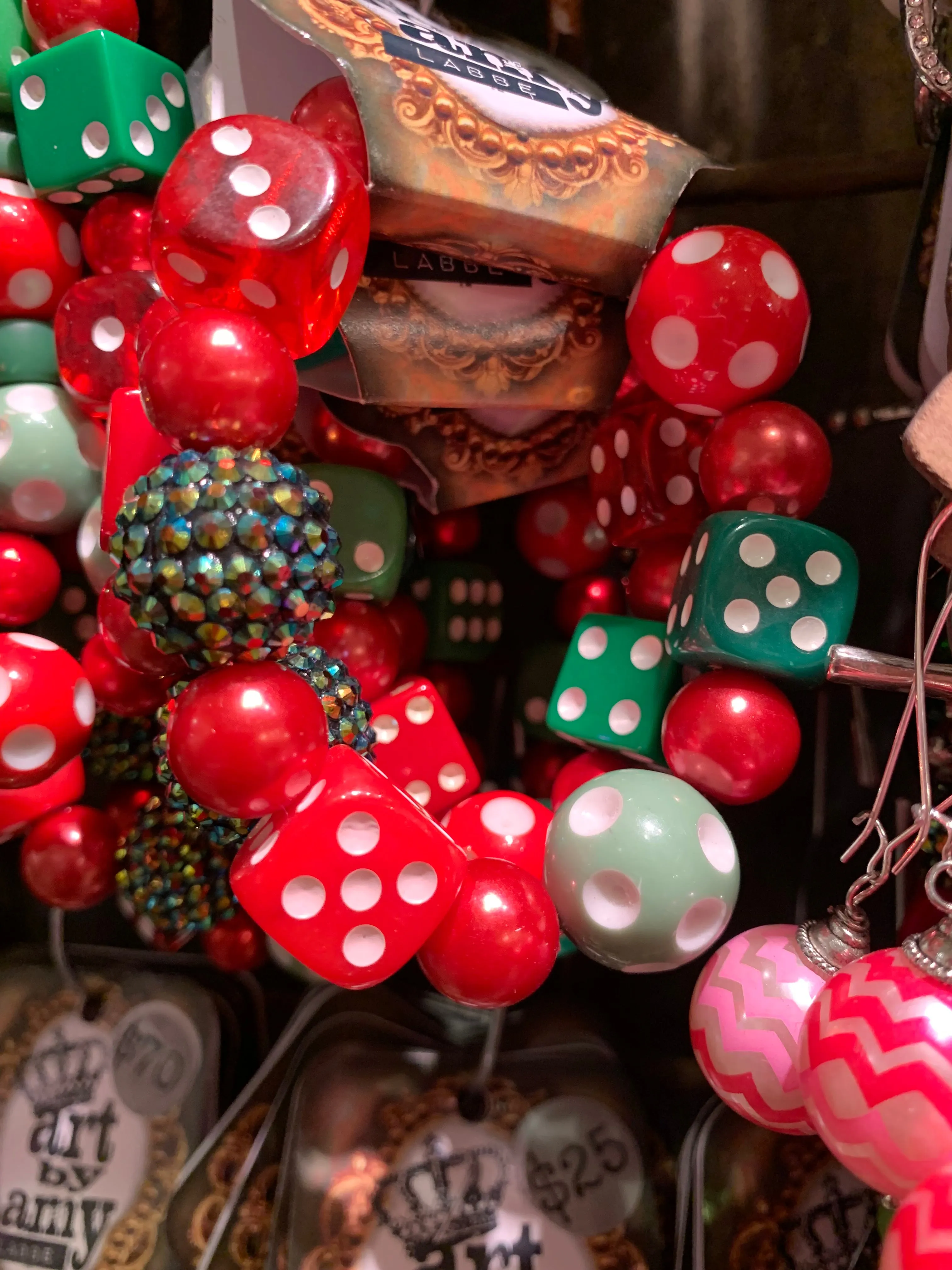 Christmas Art By Amy Dice Bracelet