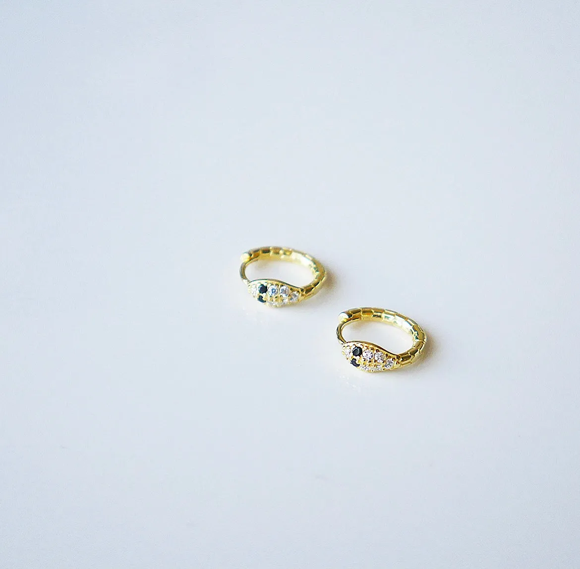 In the Day Snake Huggie earrings