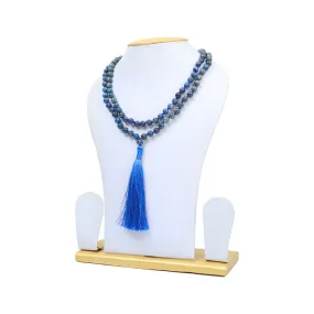 Lapis Lazuli Mala - 20 Inches | Lapis Mala Beads/ Crystal Japa Mala for Meditation