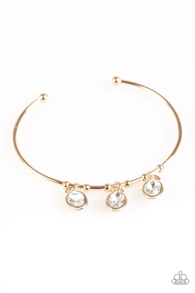 Paparazzi Accessories  - Sparkling Splendor #B253 Peg - Gold Bracelet