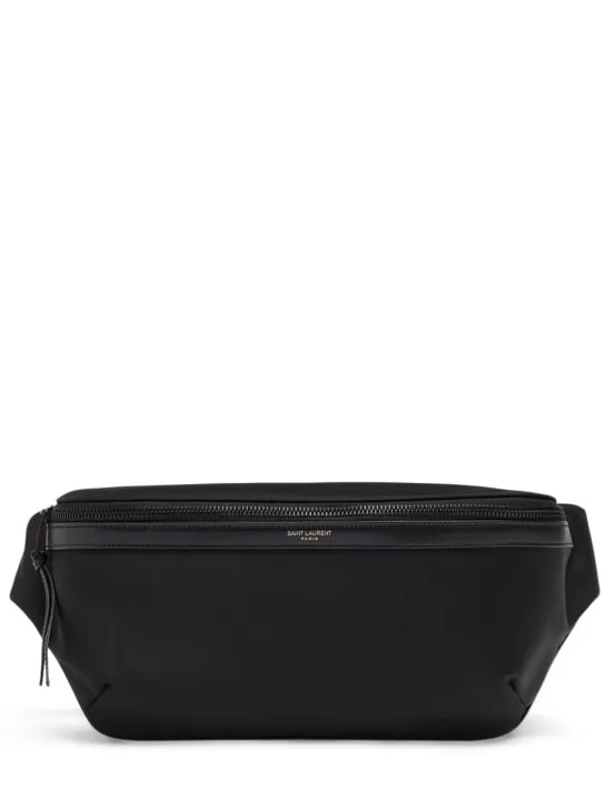Saint Laurent   City leather &amp; nylon crossbody bag 