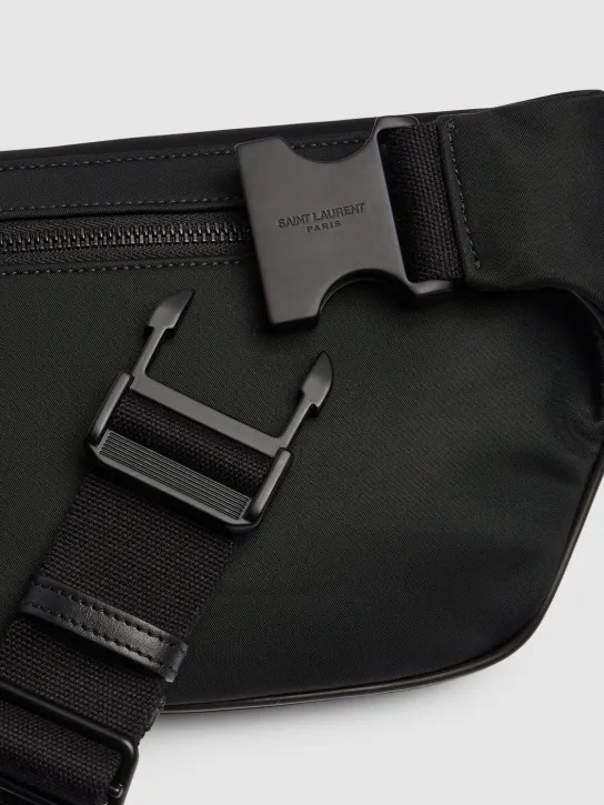 Saint Laurent   City leather &amp; nylon crossbody bag 
