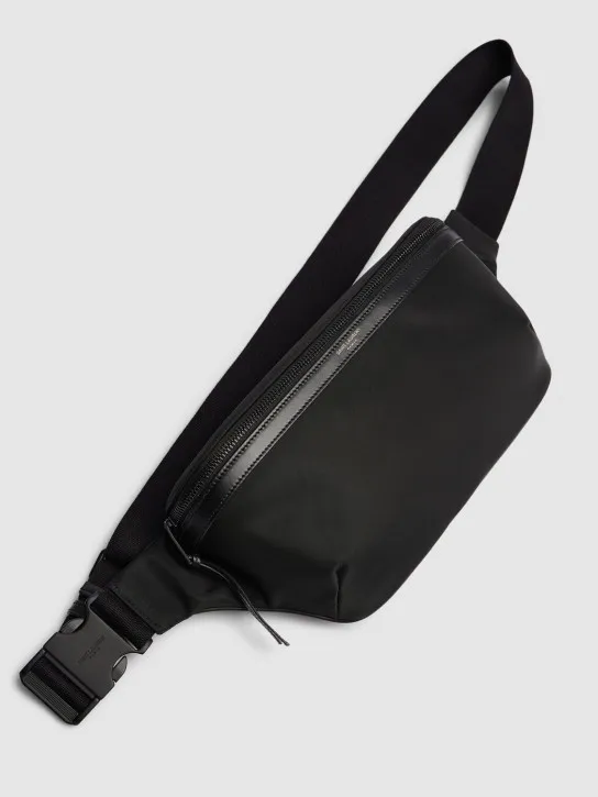 Saint Laurent   City leather &amp; nylon crossbody bag 