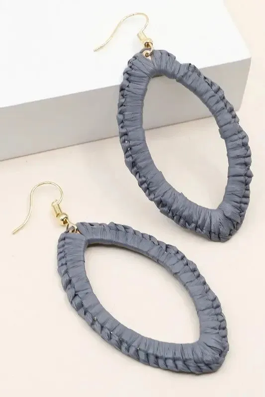 Wrapped Marquis Drop Earrings