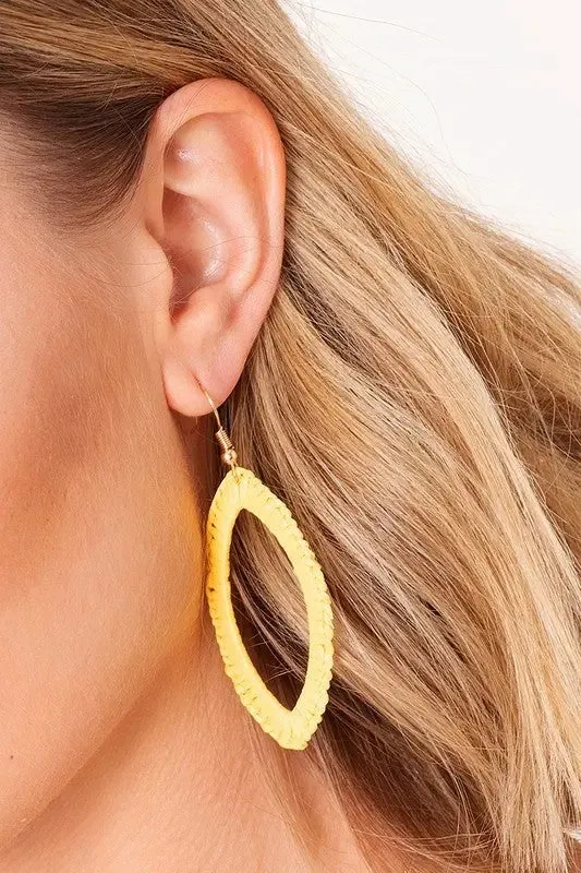 Wrapped Marquis Drop Earrings