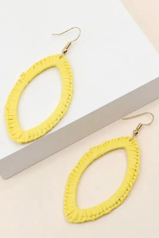 Wrapped Marquis Drop Earrings