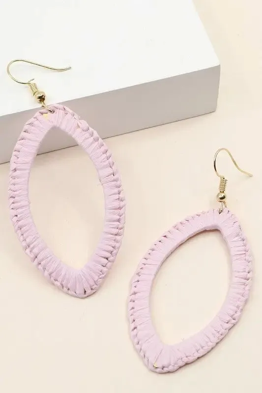 Wrapped Marquis Drop Earrings
