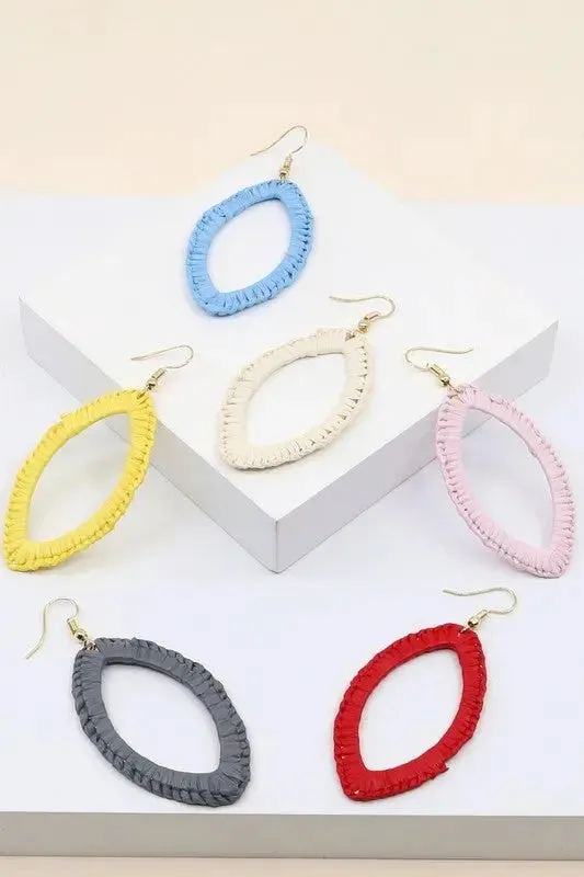 Wrapped Marquis Drop Earrings