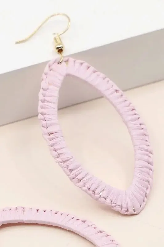 Wrapped Marquis Drop Earrings